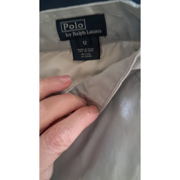 Polo Ralph Lauren Boys Light Blue Chambray Chino Shorts Size 12 - Picture 2 of 6